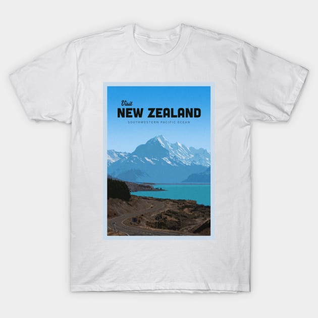 Visit New Zealand T-Shirt by Mercury Club